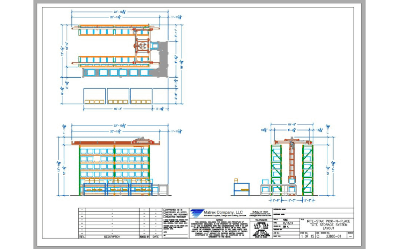 Matrex Rite-Stak Layout